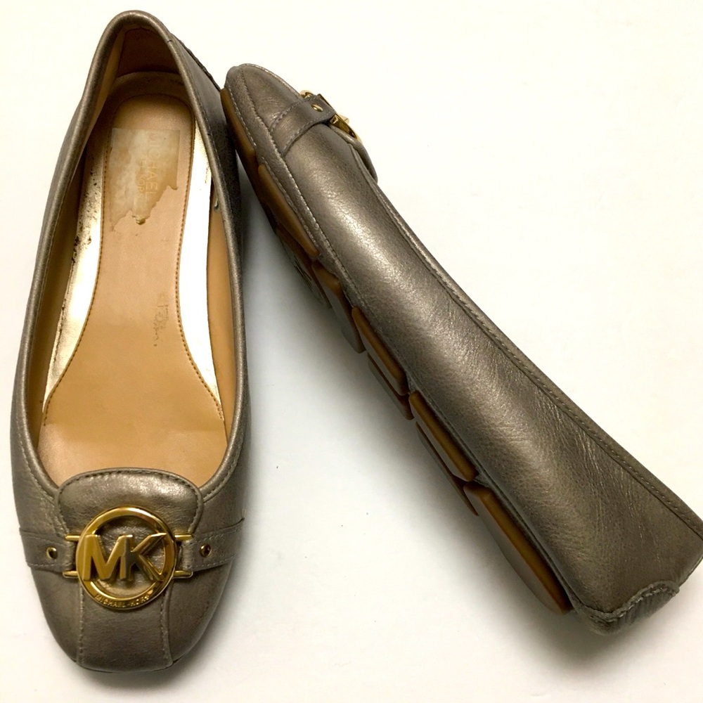 MICHAEL Michael Kors Leather Driving Flats Slip On Round Toe Size 9.5